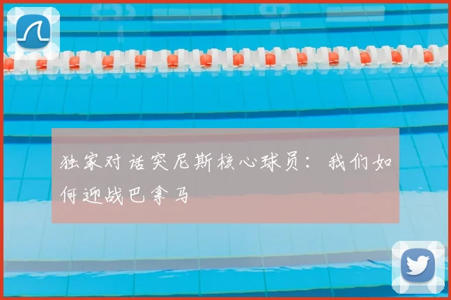 独家对话突尼斯核心球员:我们如何迎战巴拿马