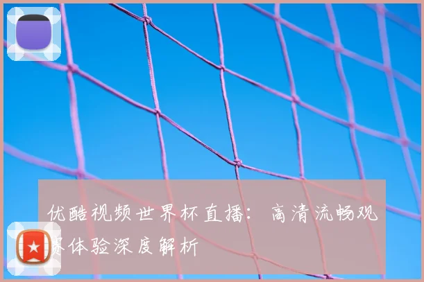 优酷视频世界杯直播:高清流畅观赛体验深度解析